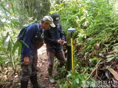 BPKH Wil. XI Laksanakan Orientasi Sebagian Batas Kawasan Hutan TN Gunung Halimun Salak di Kab. Bogor