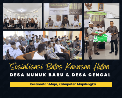 BPKH Wilayah XI Gelar Sosialisasi Batas Kawasan Hutan di Desa Nunuk Baru dan Desa Cengal, Majalengka